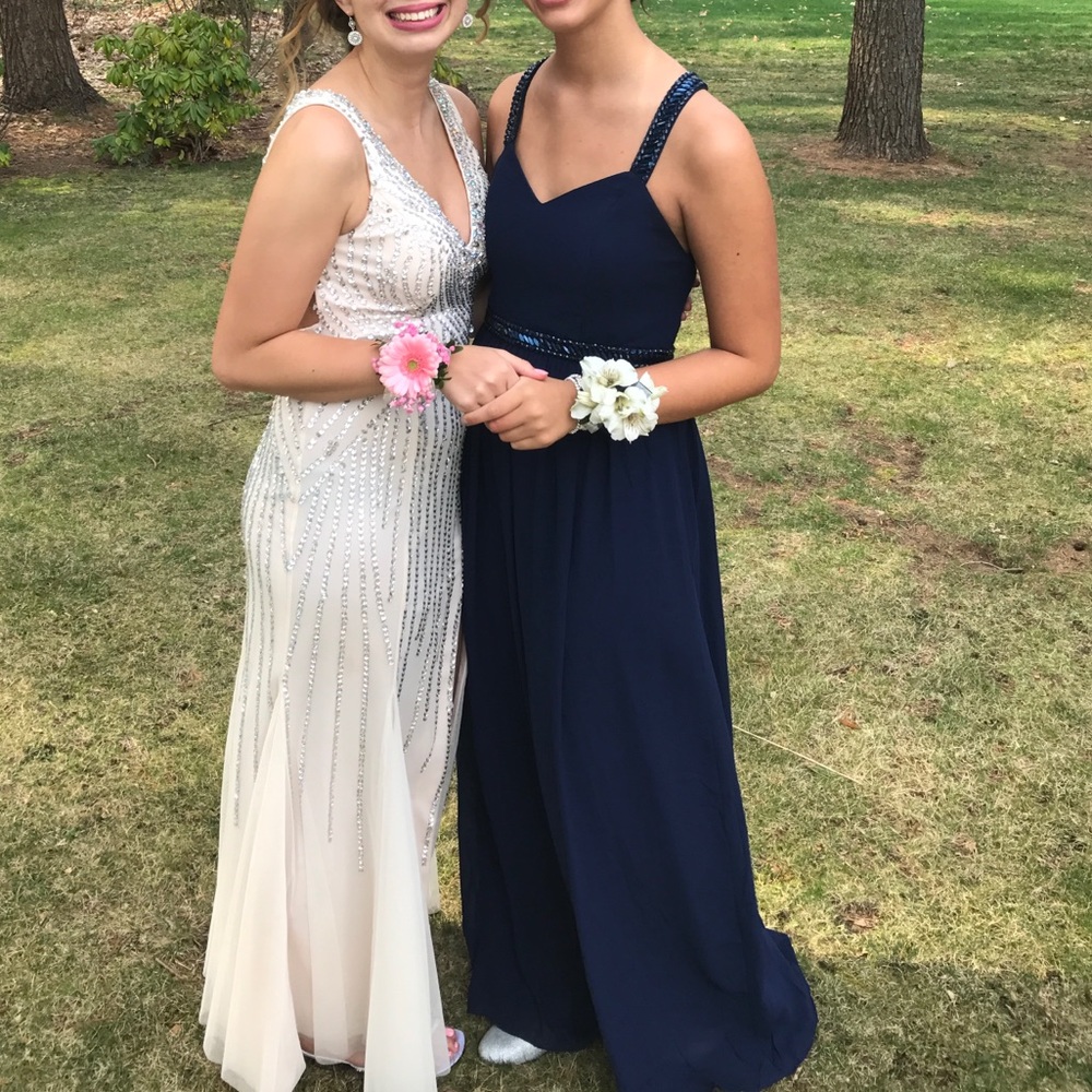 Navy Blue Prom Dress